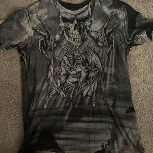 2x lightly worn Affliction shirt.